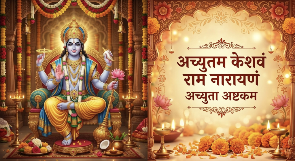 अच्युतम केशवं राम नारायणं अच्युता अष्टकम