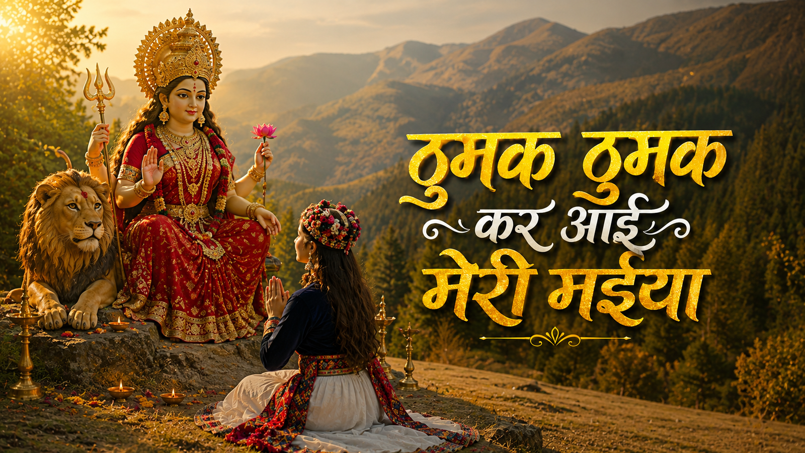 ठुमक ठुमक कर आई मेरी मईया